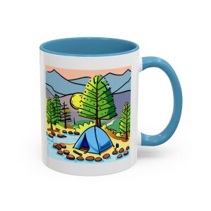 I Poop in the Woods Accent Coffee Mug (11, 15oz)