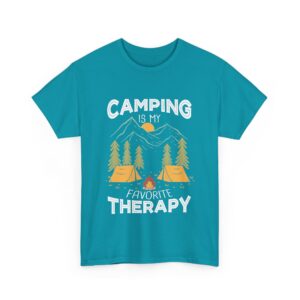 Camping is My Favroite Therapy Unisex Heavy Cotton Tee