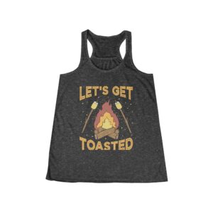 Let's Get Toasted Women's Flowy Racerback Tank