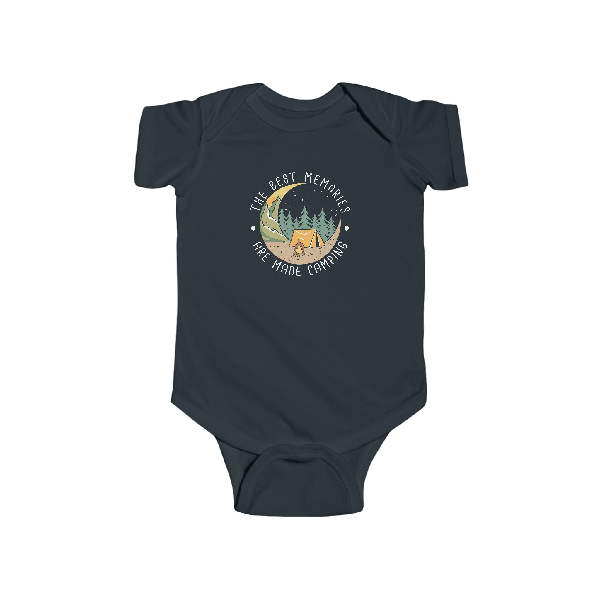 The Best Memories Camping Infant Fine Jersey Bodysuit