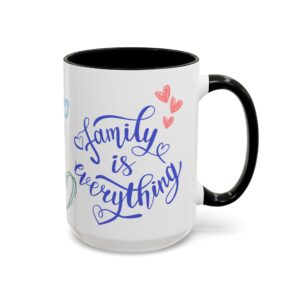 Mom Flowers Accent Coffee Mug 15 oz